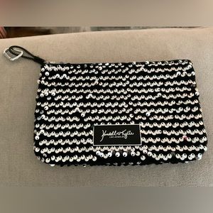Kendall & Kylie Black Sequin clutch